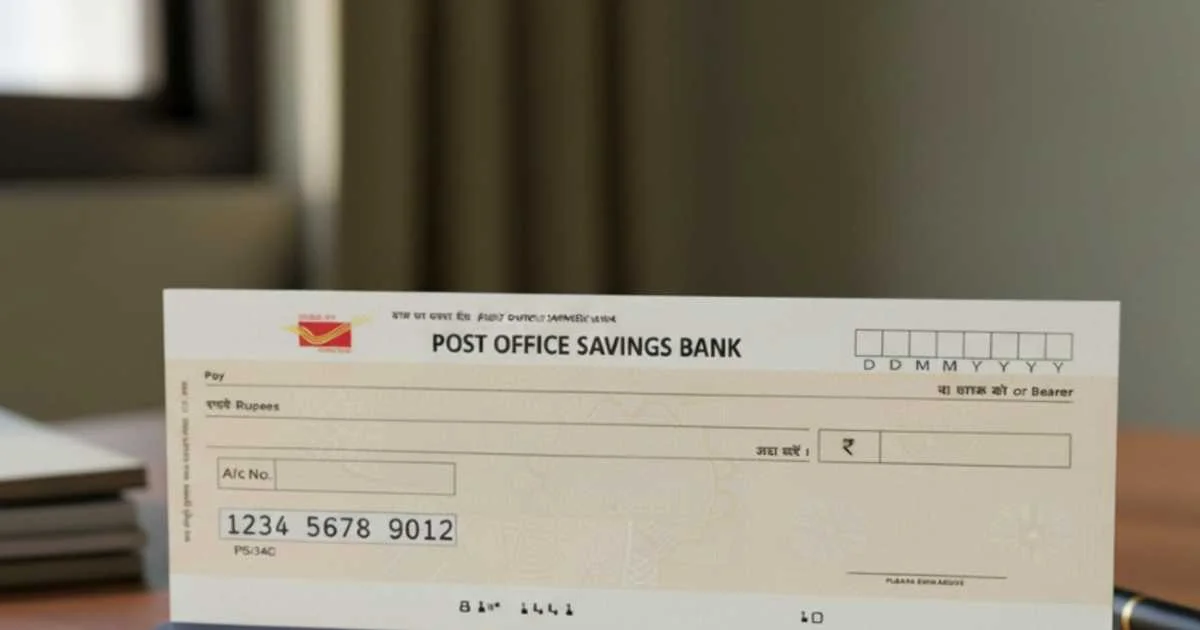 India Post POSB Cheque Book